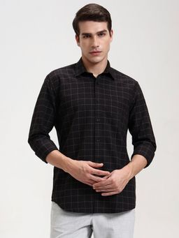 JadeBlue - Blue Pure Cotton Checks Casual Shirt