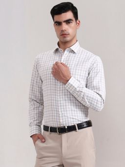 Greenfibre - Green Blended Checks Casual Shirt