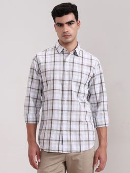 Greenfibre - Green Pure Cotton Checks Casual Shirt