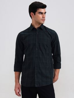 Greenfibre - Green Pure Cotton Checks Casual Shirt