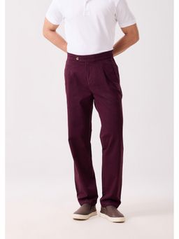 MH&Y - Men Napoli Pleated Wine Trouser