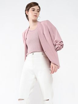 SHOWOFF - Women Solid Purple Top