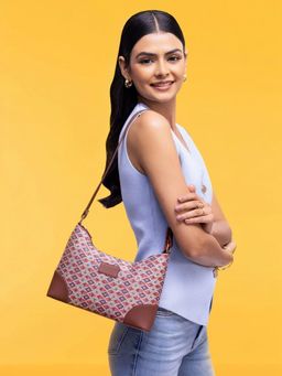 Zouk - Women Vegan Leather Ajrakh Kami Regular Handbag