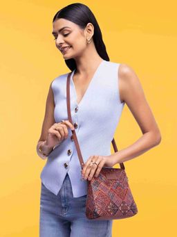 Zouk - Women Multi-Color Regular Sling Bag with Detachable Strap