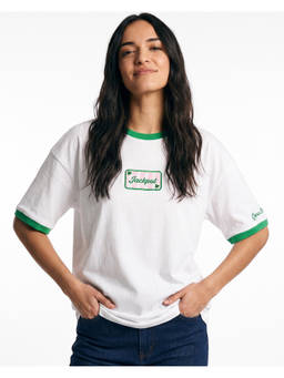Bewakoof - Heavy Duty Bright White Embroidered Oversized T-shirt