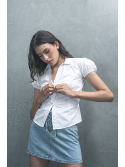 COLOR CAPITAL - Short Sleeve Poplin Shirt
