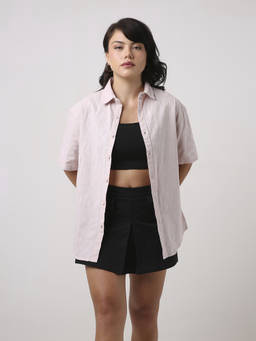 BLNK - Womens Peach Jacquard Shirt