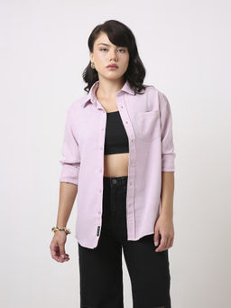 BLNK - Mauve Women's Minimal Solid Shirt