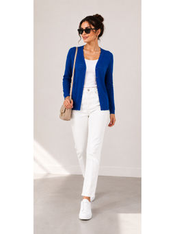 Creative Line - Women Royal V Neck Cardigan
