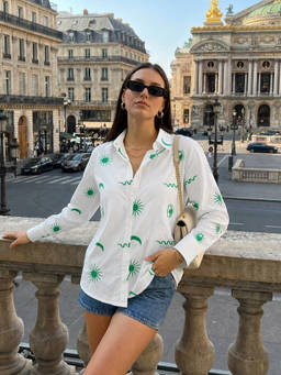 ZUMMER - Women Printed Off White Shirt