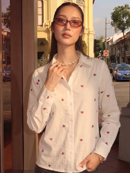 ZUMMER - Women Fruit Embroidered Shirt