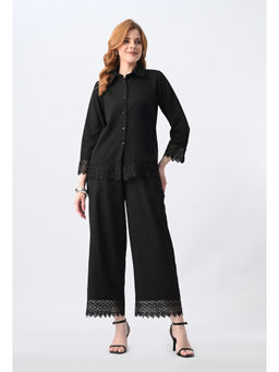 ALL WAYS YOU - Women Black Solid Co-Ord