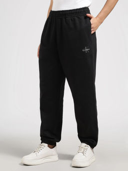 Calvin Klein - Black Tapered Fit Solid Mid Rise Jogger