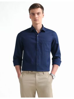 Arrow - Blue Cotton Full Sleeves Shirt