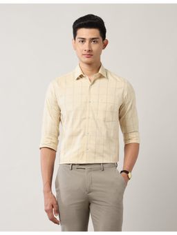 Arrow - Orange Cotton Full Sleeves Shirt