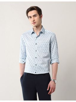Arrow - Blue Cotton Full Sleeves Shirt
