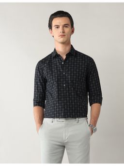 Arrow - Black Cotton Full Sleeves Shirt