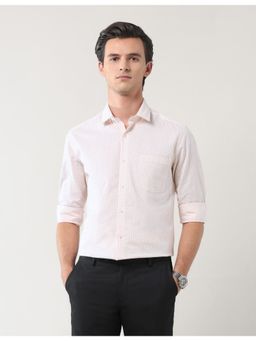 Arrow - Orange Cotton Full Sleeves Shirt