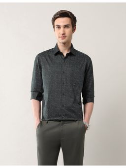 Arrow - Green Cotton Full Sleeves Shirt