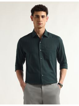Arrow - Green Cotton Full Sleeves Shirt