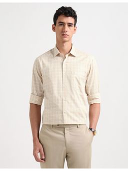 Arrow - Brown Cotton Full Sleeves Shirt