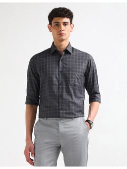 Arrow - Grey Cotton Full Sleeves Shirt