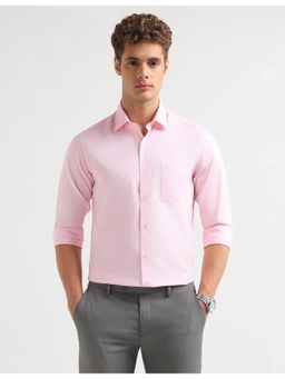 Arrow - Pink Cotton Full Sleeves Shirt