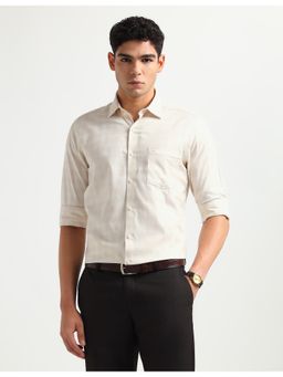 Arrow - Beige Cotton Full Sleeves Shirt