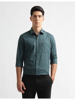 Arrow - Green Cotton Full Sleeves Shirt