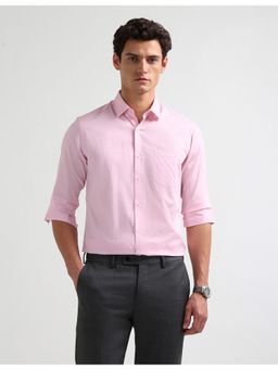 Arrow - Pink Cotton Full Sleeves Shirt