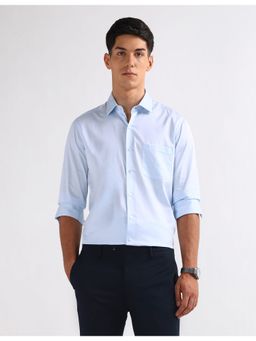 Arrow - Blue Cotton Full Sleeves Shirt