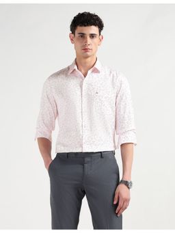 Arrow - Red Cotton Full Sleeves Shirt