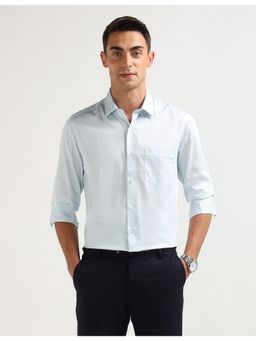 Arrow - Blue Cotton Full Sleeves Shirt