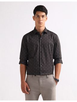 Arrow - Brown Cotton Full Sleeves Shirt