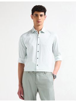 Arrow - White Cotton Full Sleeves Shirt