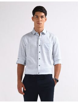 Arrow - Grey Cotton Full Sleeves Shirt