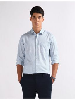 Arrow - Blue Cotton Full Sleeves Shirt