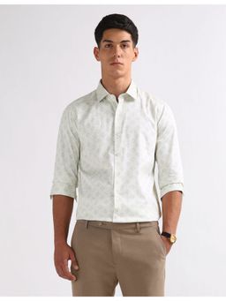 Arrow - Green Cotton Full Sleeves Shirt