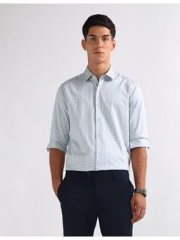 Arrow - Blue Cotton Full Sleeves Shirt