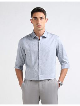 Arrow - Grey Cotton Full Sleeves Shirt