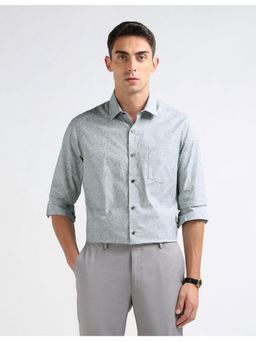 Arrow - Grey Cotton Full Sleeves Shirt
