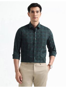 Arrow - Green Cotton Full Sleeves Shirt