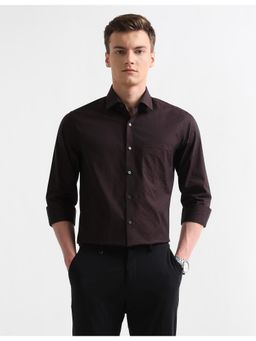 Arrow - Red Cotton Full Sleeves Shirt