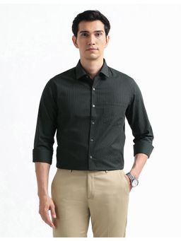 Arrow - Green Cotton Full Sleeves Shirt