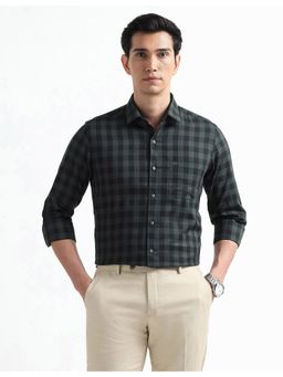 Arrow - Green Cotton Full Sleeves Shirt