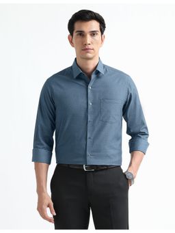 Arrow - Blue Cotton Full Sleeves Shirt