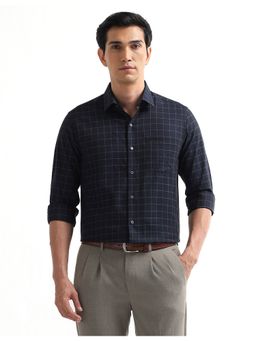 Arrow - Blue Cotton Full Sleeves Shirt