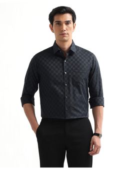 Arrow - Grey Cotton Full Sleeves Shirt