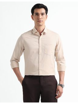 Arrow - Orange Cotton Full Sleeves Shirt