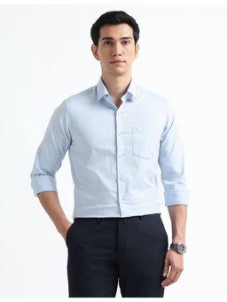 Arrow - Blue Cotton Full Sleeves Shirt